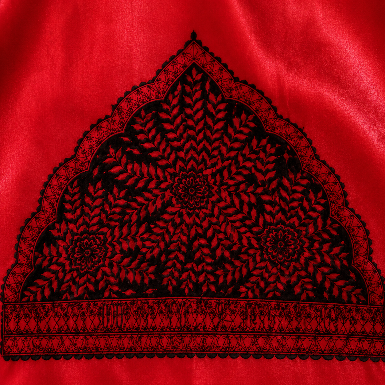 Hand-Painted Madhubani silk Suit