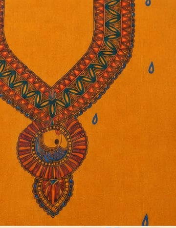 Hand-Painted Madhubani Premium khadi cotton Suit