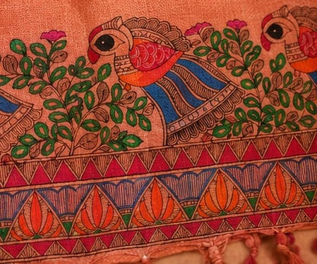 Madhubani Painted Premium Dupatta