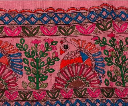 Handcrafted Madhubani Painted Dupatta