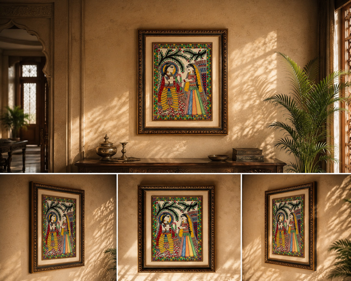 Ram Sita Jaymal (Madhubani wall paintings )