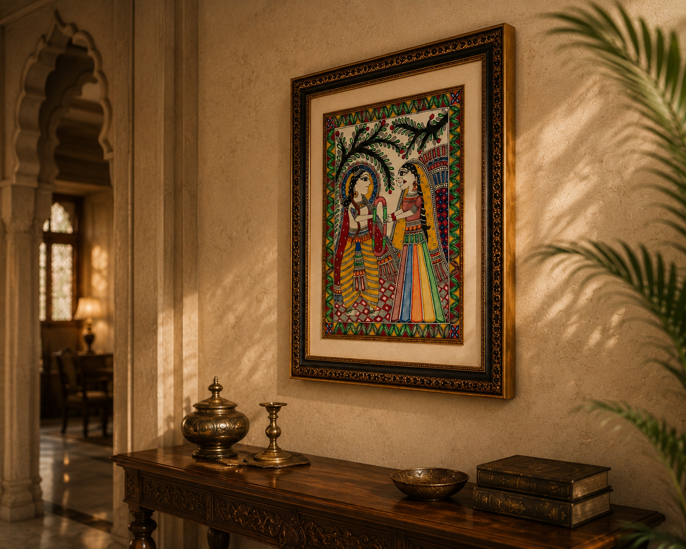 Ram Sita Jaymal (Madhubani wall paintings )