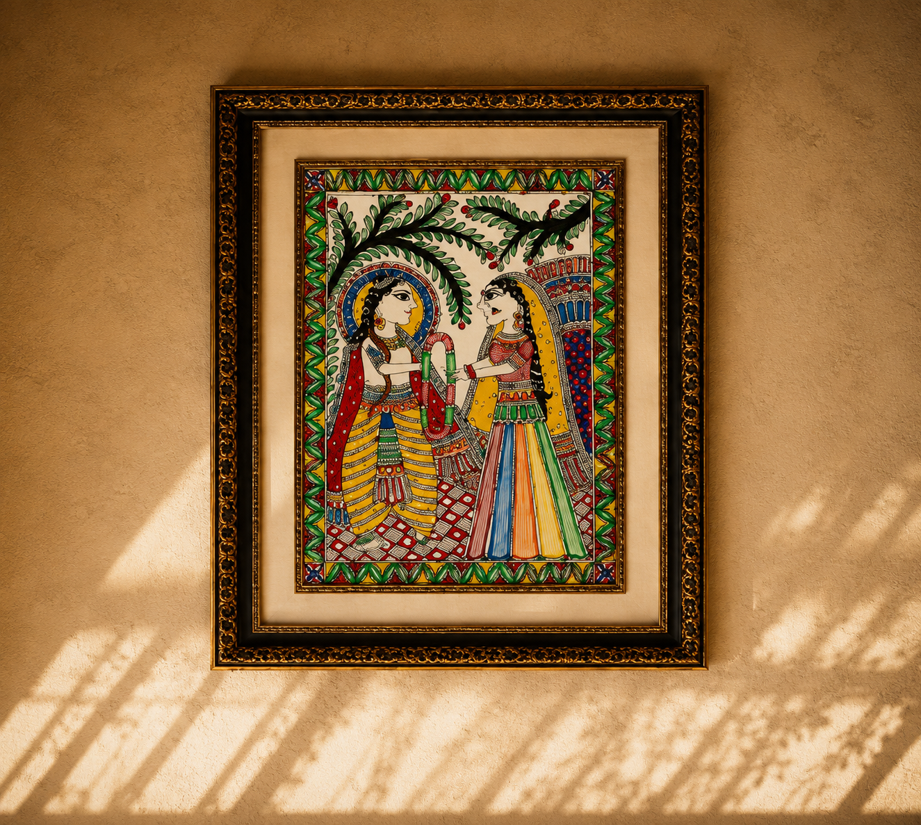 Ram Sita Jaymal (Madhubani wall paintings )