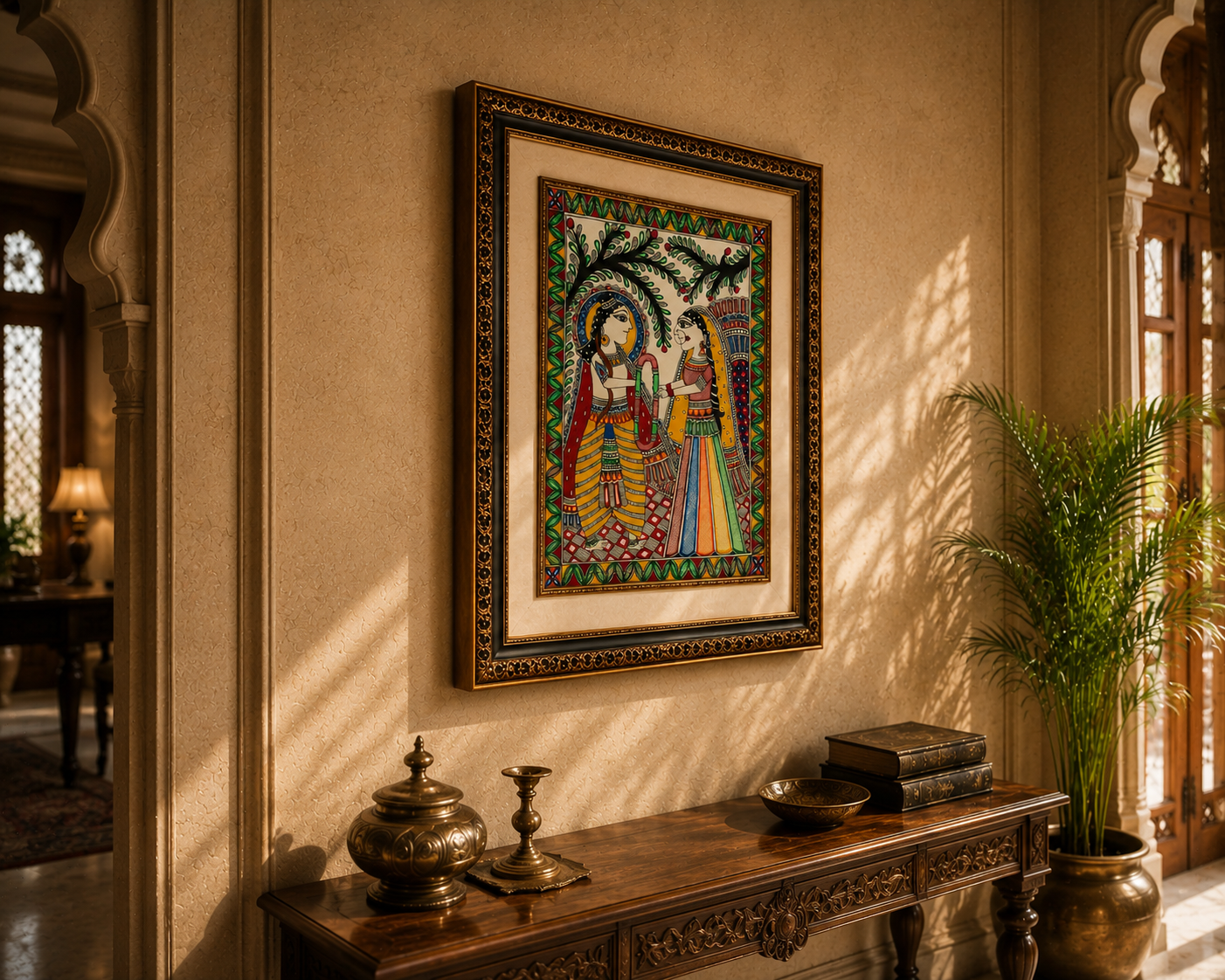 Ram Sita Jaymal (Madhubani wall paintings )